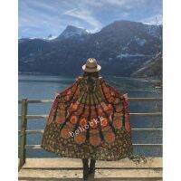Bohemian Clothing Robe Travel Coat Mandala Hooded Long