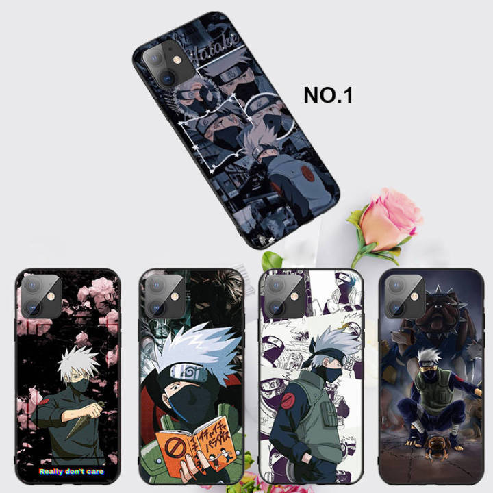 casing-หรับ-iphone-11-12-mini-x-xs-xr-pro-max-6-6s-7-8-6-7-8-plus-5-5s-se-2020-el63-kakashi-naruto-pattern-phone-เคสโทรศัพท์-อ่อนนุ่ม-tpu-black-ปก