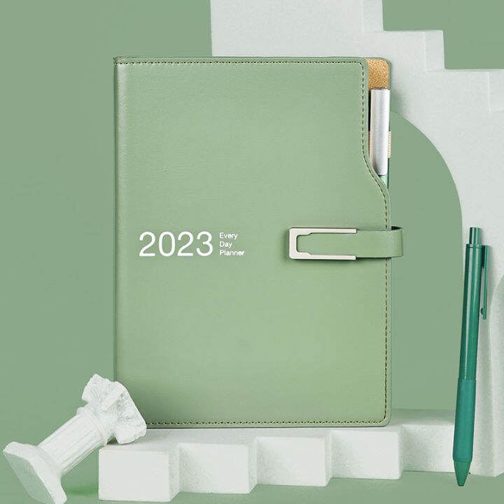 2023วาระออแกไนเซอร์วางแผนรายวันโน๊ตบุ๊ค-a5-a6ไดอารี่แผนรายเดือน-notepad-โรงเรียน-s-ketchbook-สมุดบันทึกนักเรียนวารสาร