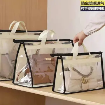 Handbag Dust Bags, Clear Purse Storage Organizer for Closet, Transparent  Dust Cover Bag with Handles, Zippers, Wardrobe Storage - AliExpress