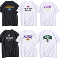 Lakers Nets Warriors เซลติก NBA ทีมบาสเกตบอลการฝึกอบรมผ้าฝ้ายแท้กีฬาแขนสั้นเสื้อยืดสำหรับผู้ชายและผู้หญิง