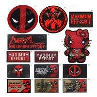 Disney Marvel Deadpool Clothes Anime Patches Decoration Sticker on Patches Embroidery Iron On Patch for Disney Cartoon Clothing Adhesives Tape