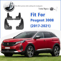 Mudguard For Peugeot 3008 2017-2021 Front Rear Mudflaps Mudguards Car Accessories Auto Styline Splash Guard Fender 2018 2019