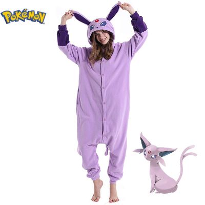 SHUAIYI Espeon-Pokémon COSPLAY เครื่องแต่งกายสำหรับ Mulheres E Homens Pijama de Corpo Inteiro Onesie Kigurumi Natal ฮาโลวีน One Piece Roupa Inteira