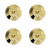 4 Pcs Speaker Pure Copper Spikes Pads HiFi Speaker Box Isolation Floor Stand Feet Cone Base Shoes Pad