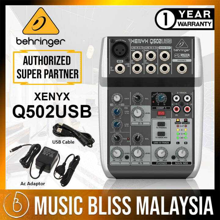 Behringer XENYX Q502USB Mixer with USB (XENYXQ502USB / XENYXQ502USB