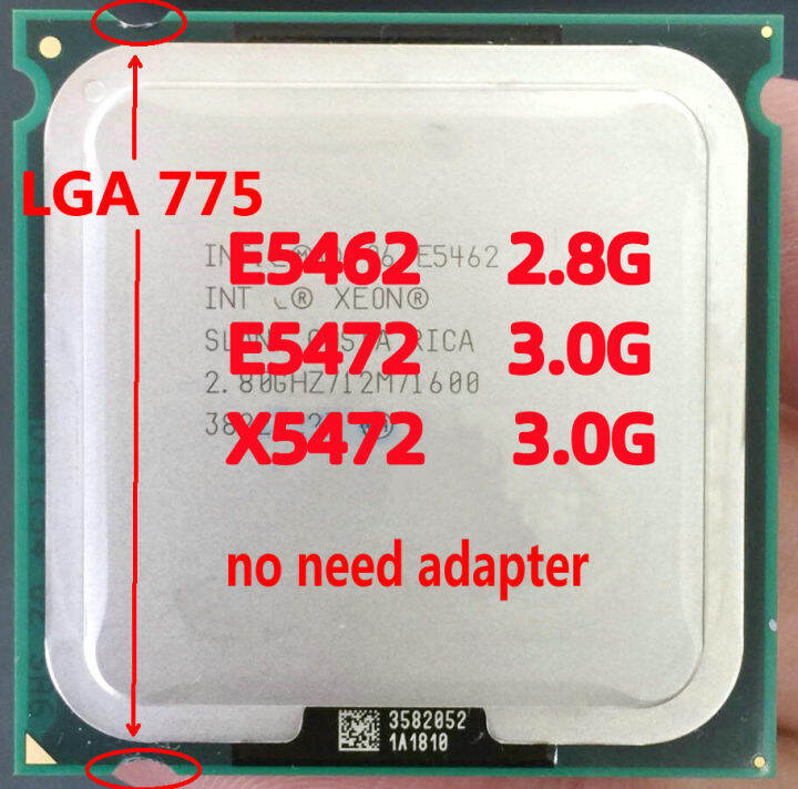 XEON E5462 E5472 X5472 quad core 4 core 1600Mhz Desktop CPU Processor ...