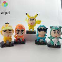 โมเดลของขวัญ PVC ทำมือสำหรับของเล่นโมเดลรูปสัตว์จากดินสอสีรุ่น Q ของ ANGCHI Shinchan ตุ๊กตาประดับ