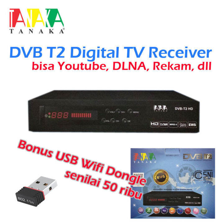 Tanaka Receiver TV Digital DVBT2 Full HD Bisa Youtube Chrome Cast