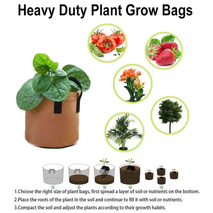 qkkqla-5-gallon-plant-growing-bags-vegetable-flower-potato-nonwoven-fabric-pot-container-garden-planting-bag-with-handle