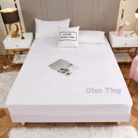 New Product 3pcs 100 Polyester Solid Fitted Sheet Mattress Cover Four Corners With Elastic Band Bed Sheet And Pillowcases