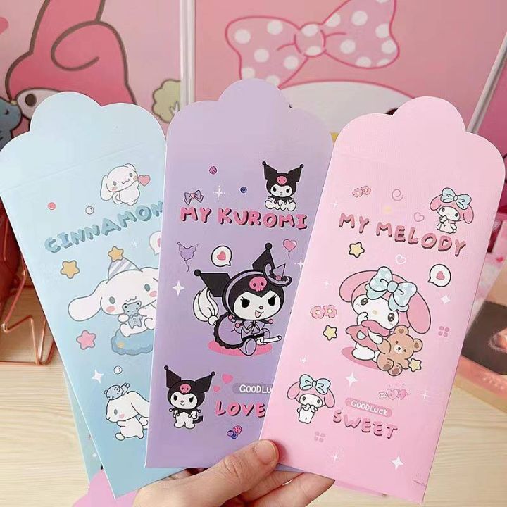 4Pcs/Pack 2022 Sanrio Angpao kuromi mymelody Cinnamoroll ...