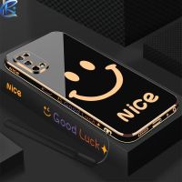 【Free Lanyard】 Casing Ultra-thin plating Case OPPO Realme 3 5 6 7 8 9 Pro 4G C2 C3 C17 C11 C20 C21 C15 C12 C30 C31 C35 C21Y C25Y 5i 7i  8i 9i Luxury Cartoon Smiley Square Silicone Case