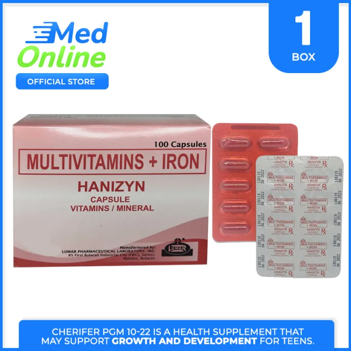 HANIZYN (MULTIVITAMIN + IRON) stresstab Lazada PH