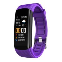 ℡▦﹉ C5 Smart Fitness Watch Heart Rate Monitor Fitness Tracker IP67 Waterproof Pedometer Fitness Watch for Runner Unniversal