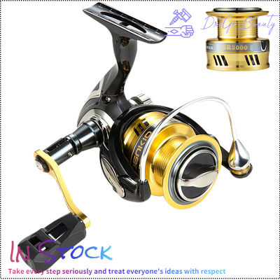 【 Stock】Spinning เกียร์หมุน Ratio 7.1:1ลากสูงสุด8Kg โลหะเต็มรูปแบบยาว-Casting รอกตกปลาอุปกรณ์ตกปลา