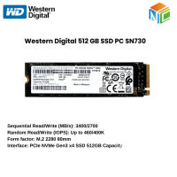 Western Digital 512GB SSD PC SN730 NVMe PCIe Gen3 x4 M.2 2280 SDBPNTY-1T00 WD Solid State Drivebk 2t00c