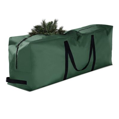 Christmas Tree Bag Oxford Cloth Foldable Christmas Storage Bag for Storing Christmas Utensils Green Rectangle