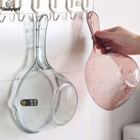 Studyset IN stock Kitchen Transparent Water Scoop With Hook Design Thickened Anti-slip Long Handle Water Ladle