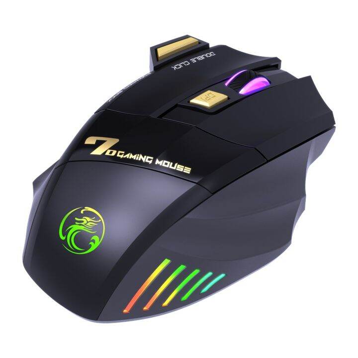 เมาส์-gw-x7-7ปุ่ม2-4กิกะเฮิร์ตซ์ชาร์จได้ไร้สาย-rgb-การเล่นเกมที่เหมาะกับสรีระใบ้เมาส์สำหรับคอมพิวเตอร์เมาส์สำนักงานเกมเมอร์