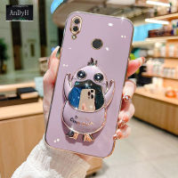 AnDyH New Design Phone Case for Huawei Nova 3i Nova5T Stereo Duck Mobile Phone Holder Phone Case Fashionable and Comfortable Soft Case with