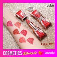 ส่งฟรี !! กดเก็บคูปองส่งฟรีที่หน้าร้าน ODBO Luxury Lipstick ลิปสติ็ก เนื้อซาติน ลิปครีมแท่ง เนียนนุ่ม สีสดชัด เนื้อพิ้กเม้นท์สีอัดแน่น