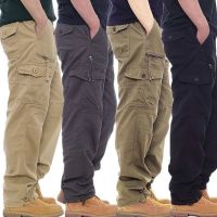 2023 Cargo Pants Men Outwear Multi Pocket Tactical Military Army Straight Slacks Pants Trousers Overalls Zipper Pocket Pants Men