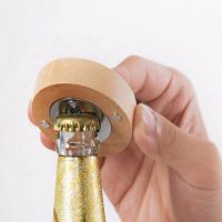 ۩☽☼ Wooden Magnetic Bottle Opener Fridge Magnet Beer Openers Wedding Favor Party Favor Wedding Gift Souvenir For Guest