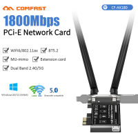 ความเร็วสูง WiFi 6ชิ้น E MT7921 2.4กรัม5กรัม Dual Band 1800Mbps อะแดปเตอร์ไร้สาย PCI-E Wi-F บลูทูธ5.2 WIFI การ์ดสก์ท็อป Win1011