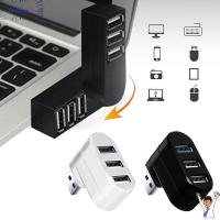 CAIMAKEU USB ความเร็วสูงหมุนได้ขนาดเล็ก3.0กล่องฮับตัวแยก3พอร์ตอะแดปเตอร์