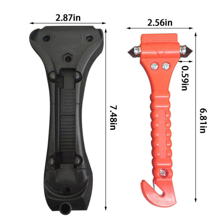 2 In 1 Mini Car Safety Hammer Life Saving Escape Emergency Hammer Seat