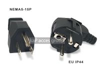 หัวปลั๊กไฟ AC PLUG ทำสาย ซ่อมแซมสาย 3ขา/2ขา NEMA5-15P , EU PLUG 16A