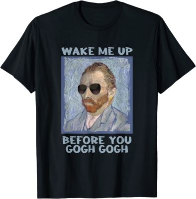 Wake Me Up Before You Gogh Mens Fation Tops Unisex T Harajuku Aesthetic Tee Tees Clothing Casual XS-6XL