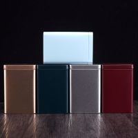 Metal Retro Square Tea Can Candy Food Storage Case with Lid  Packaging Box Containers Storage Boxes