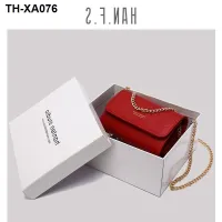 Bag girl 2021 new net red ins style crossbody Korean version female student all-match chain shoulder bag female small bag trendy