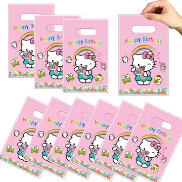 Buy 16 Pack Hello Kitty Party Plastic Loot Treat Candy Favor Bags Plus  Party Planning Checklist by Mikes Super Store Online at desertcartINDIA