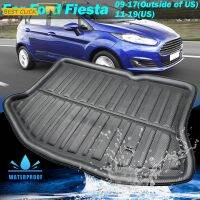 Fit สำหรับ Ford Fiesta 2009 2010 2011 2012 2013 2014 2015 2016 Hatchback Boot Liner ด้านหลัง Trunk Mat Cargo ถาดพรม