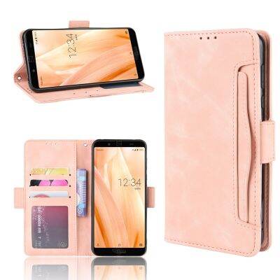 กระเป๋าเงินสำหรับอะควอสคมชัด Sense 2 3 4 6 7 Plus เคสป้องกันโทรศัพท์หนังฝาพับเบาฝาครอบซิลิโคน TPU แฟชั่น