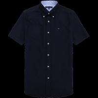 authentic TOMMY HILFIGER summer mens short-sleeved loose button collar casual