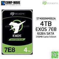 Seagate Exos 7E8 4TB HDD 512E/4KN SATA 6Gb/s 3.5inch 256MB Cache NO ENCRYPTION Internal HDD - ST4000NM002A - 5Y Warranty