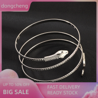 dongcheng PUNK สร้อยข้อมืองูแบบปรับได้สำหรับผู้หญิงกำไลข้อมือแบบกอธิคของขวัญเครื่องประดับ