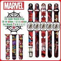 Marvel Spider Man Soft Silicone Strap for Apple Watch Band 45mm 44mm 40mm 42mm 41mm Correa Bracelet For iWatch Series SE234567 Cases Cases