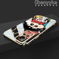 เคส Chenyyyka สำหรับ Infinix Note 12 Pro 4G Note 12 Pro 5G Note 12 5G Note 12 5G Note 12 2023เคสลายการ์ตูนเครยอนชินชานดีไซน์ใหม่เคสโทรศัพท์ซิลิโคนชุบหรูหราบางคลุมทั้งหมดเคสป้องกันเลนส์กล้องกันกระแทก