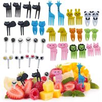 Cartoon Fruit Fork Toothpicks Cute Animal Food Selection Mini Bento Box Lunch Box Decoration Childrens Food Supplement Tool