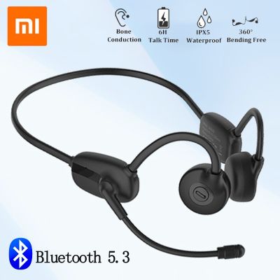 XIAOMI Sports Bone Conduction Earphone Open Ear Boom Mic Bluetooth 5.3 Wireless ENC HD Call Headphone for Conference Running