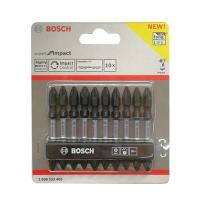 "Buy now"ชุดดอกไขควง BOSCH รุ่น PH2-65 (ชุด 10 ชิ้น) สีน้ำเงิน - ดำ*แท้100%*