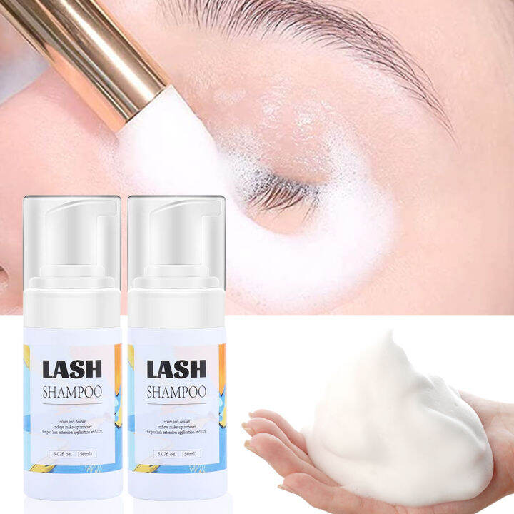WOOLOVE 50ml Eyelash Shampoo Grafting Eyelashes Gentle Cleansing Mousse