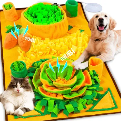 Dog Sniffing Mat Pet Puzzle Mat Cat And Dog Interactive Mat Dog Training Mat Interactive Sniff Pad