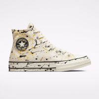 Converse รองเท้าผ้าใบ Chuck 70 Hi Paint Splatter | Cream/Multi Colors ( A01170CU2CMMC )