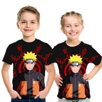 Anime 3D Printing Naruto T-Shirt Kids Cool Summer Short Sleeve T-Shirt Boys/Girls Casual Tops Baby Kids Clothes